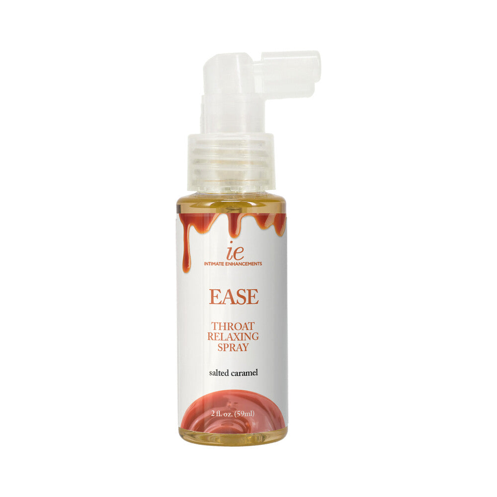 INTIMATE ENHANCEMENTS EASE THROAT RELAXING SPRAY SALTED CARAMEL 2 OZ.