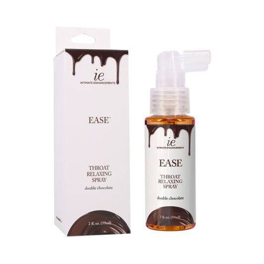 DOC JOHNSON - INTIMATE ENHANCEMENTS EASE THROAT RELAXING SPRAY DOUBLE CHOCOLATE 2 OZ.