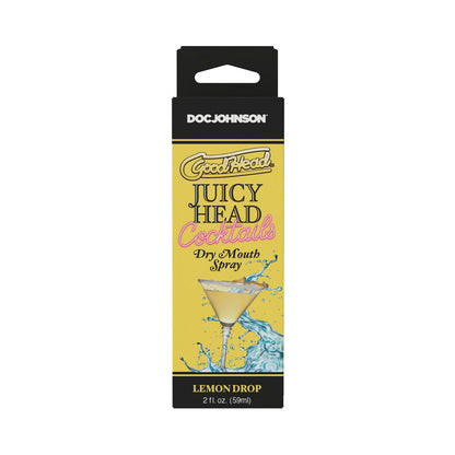 DOC JOHNSON - GOODHEAD JUICY HEAD COCKTAILS DRY MOUTH SPRAY LEMON DROP 2 OZ.