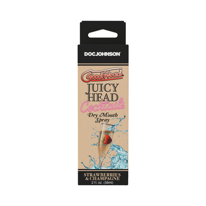 GOODHEAD JUICY HEAD COCKTAILS DRY MOUTH SPRAY STRAWBERRIES & CHAMPAGNE 2 OZ.