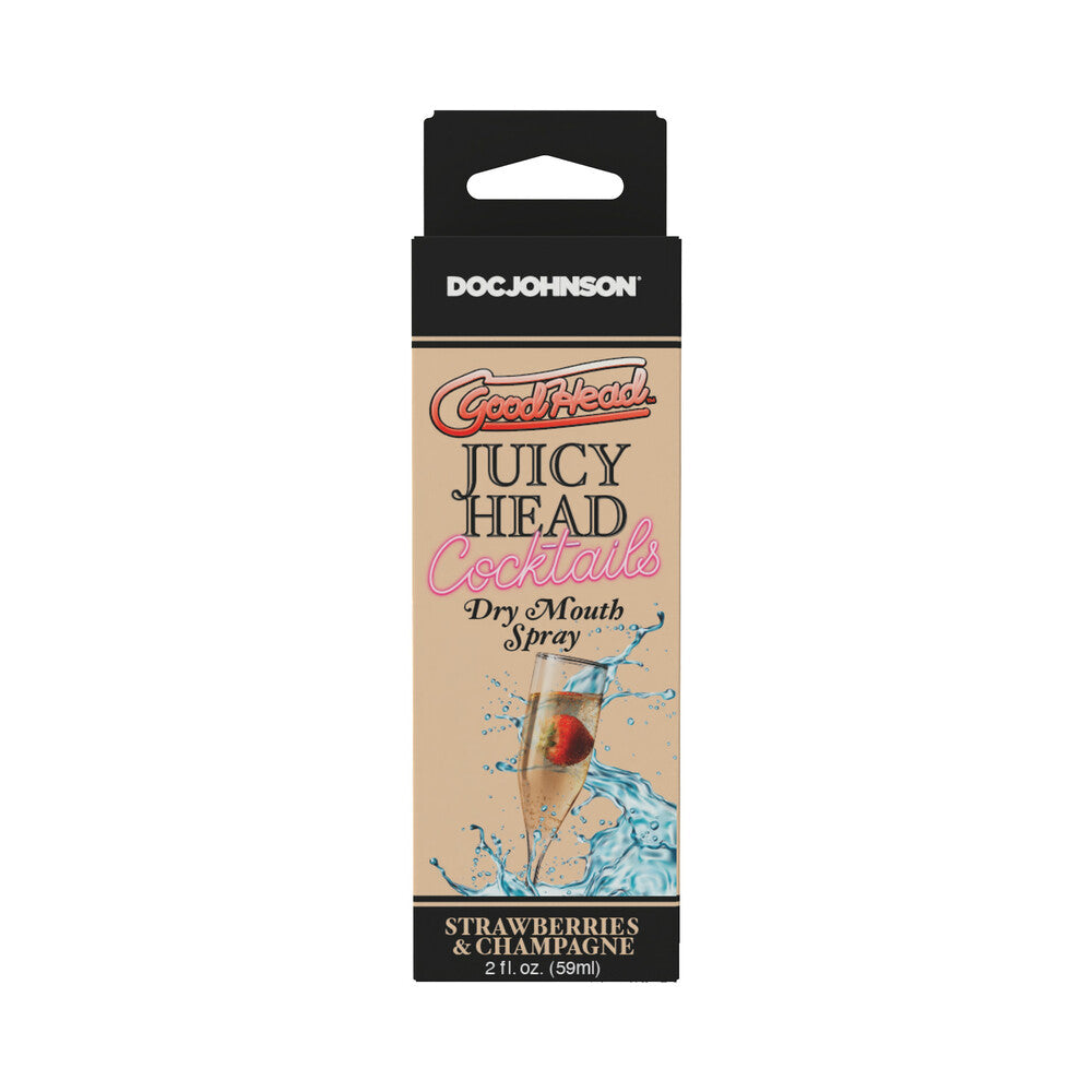 GOODHEAD JUICY HEAD COCKTAILS DRY MOUTH SPRAY STRAWBERRIES & CHAMPAGNE 2 OZ.