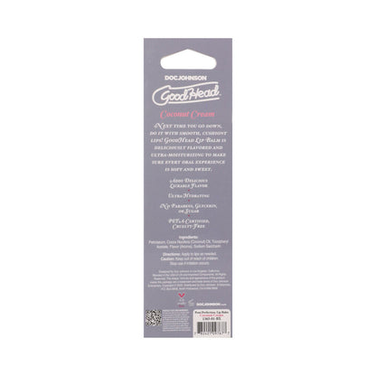 DOC JOHNSON - GOODHEAD POUT PERFECTION LIP BALM COCONUT CREAM