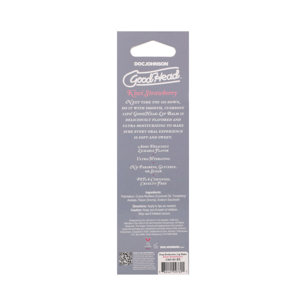 DOC JOHNSON - BÁLSAMO LABIAL GOODHEAD POUT PERFECTION FRESA KIWI