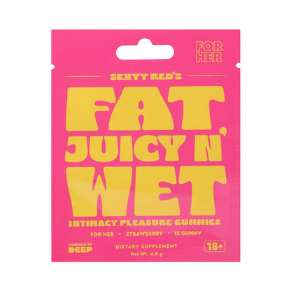 DOC JOHNSON - SEXYY RED HERS SEXUAL STIMULATION GUMMIES 12-PACK DISPLAY STRAWBERRY