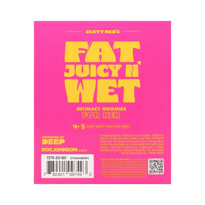 DOC JOHNSON - SEXYY RED HERS SEXUAL STIMULATION GUMMIES 12-PACK DISPLAY STRAWBERRY