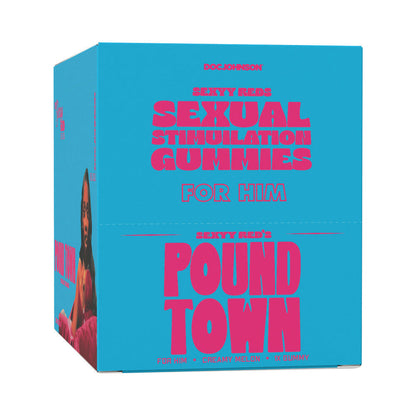 DOC JOHNSON - SEXYY RED HIS SEXUAL STIMULATION GUMMIES 12-PACK DISPLAY CREAMY MELON