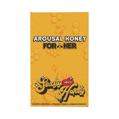 DOC JOHNSON - SEXYY RED HERS AROUSAL HONEY 12-PACK DISPLAY STRAWBERRY