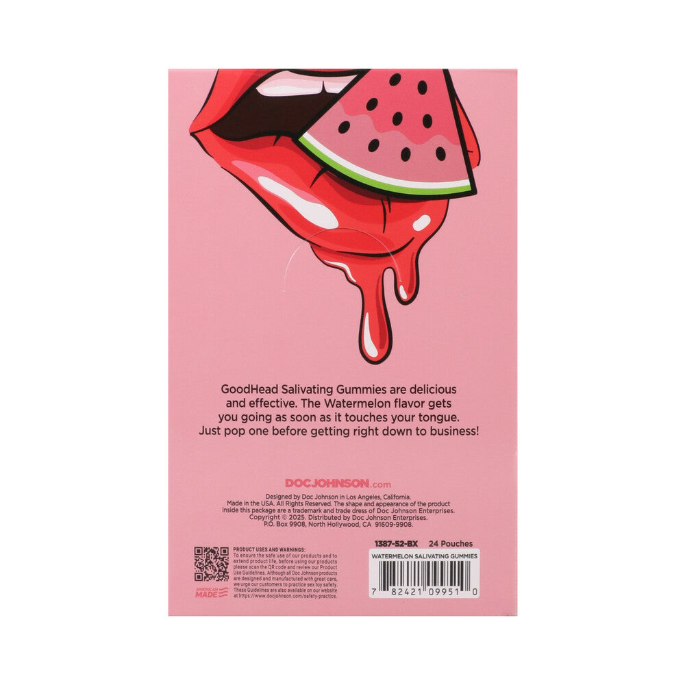 DOC JOHNSON - GOODHEAD SALIVATING GUMMIES 24-PACK DISPLAY WATERMELON