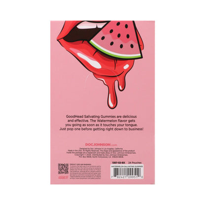 DOC JOHNSON - GOODHEAD SALIVATING GUMMIES 24-PACK DISPLAY WATERMELON