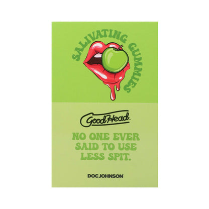 DOC JOHNSON - GOODHEAD SALIVATING GUMMIES 24-PACK DISPLAY GREEN APPLE
