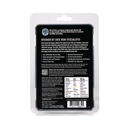 ROCK SOLID THE CODE SILICONE C-RING WITH BANDANA BLACK