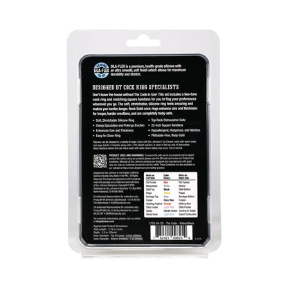 ROCK SOLID THE CODE SILICONE C-RING WITH BANDANA YELLOW/BLACK