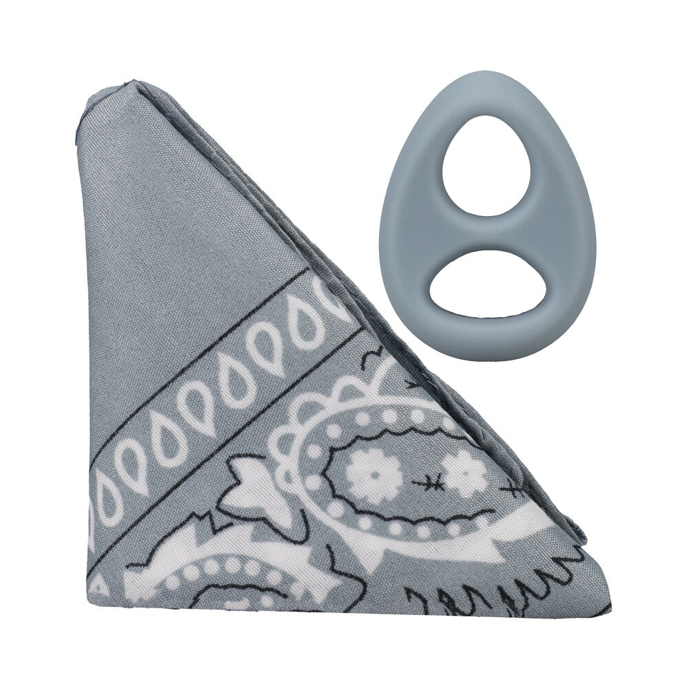 ROCK SOLID THE CODE SILICONE C-RING WITH BANDANA GRAY/BLACK