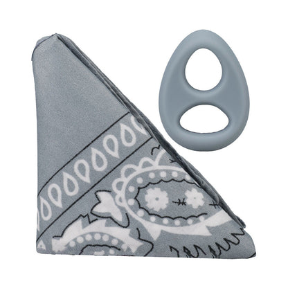 ROCK SOLID THE CODE SILICONE C-RING WITH BANDANA GRAY/BLACK