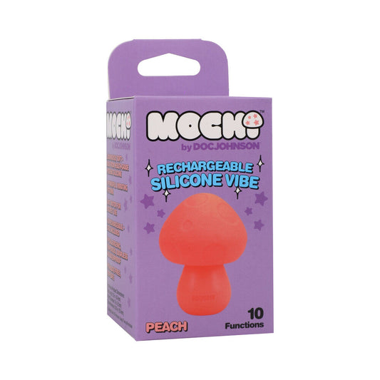 DOC JOHNSON - MOCHI MUSHROOM RECHARGEABLE SILICONE VIBE PEACH