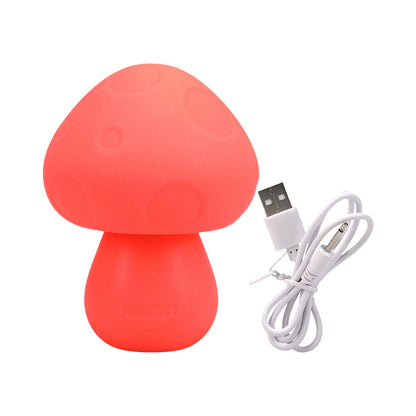 DOC JOHNSON - MOCHI MUSHROOM RECHARGEABLE SILICONE VIBE PEACH