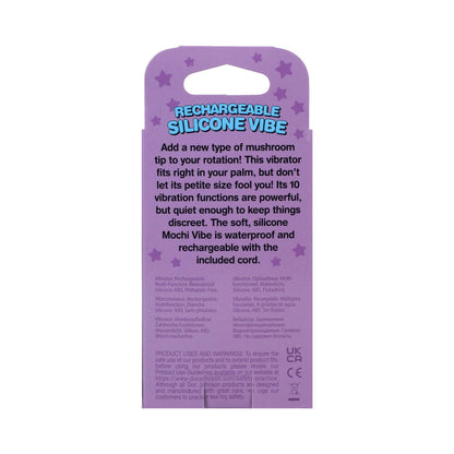 DOC JOHNSON - MOCHI MUSHROOM RECHARGEABLE SILICONE VIBE PEACH