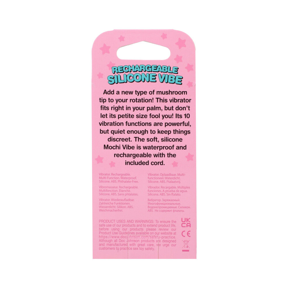 DOC JOHNSON - MOCHI MUSHROOM RECHARGEABLE SILICONE VIBE