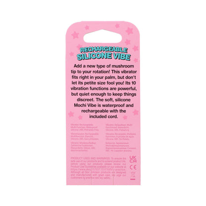 MOCHI MUSHROOM RECHARGEABLE SILICONE VIBE PINK