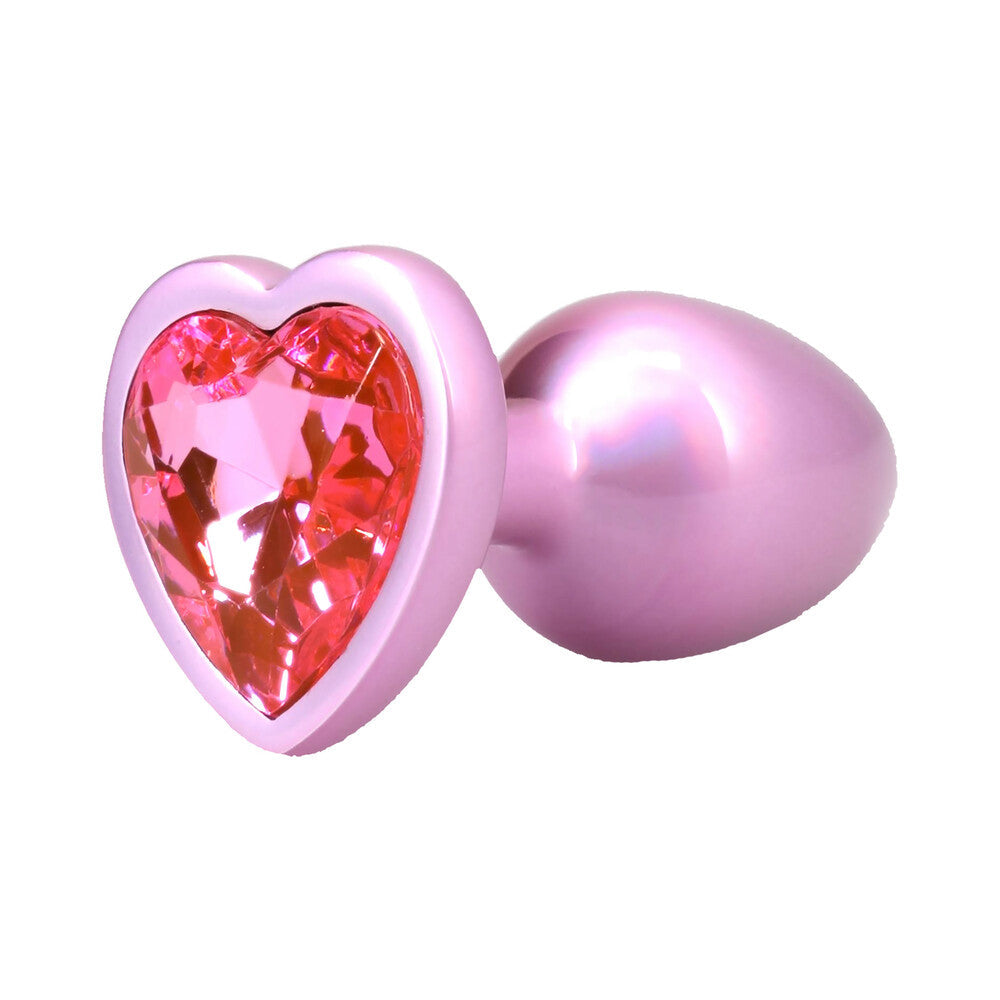 DOC JOHNSON - BOOTY BLING HEART DIAMOND JEWELED PLUG SMALL