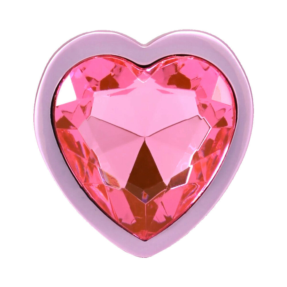 DOC JOHNSON - BOOTY BLING HEART DIAMOND JEWELED PLUG SMALL