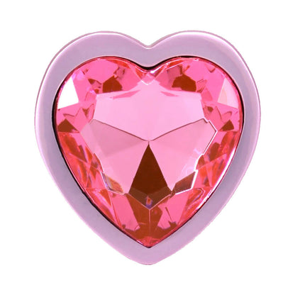 DOC JOHNSON - BOOTY BLING HEART DIAMOND JEWELED PLUG SMALL