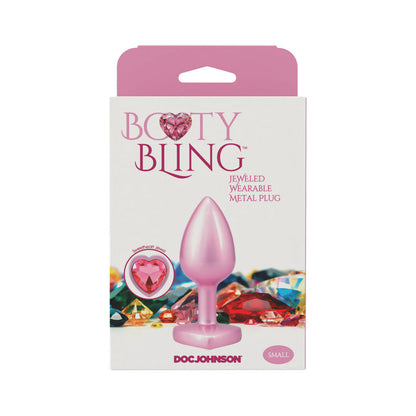 DOC JOHNSON - BOOTY BLING HEART DIAMOND JEWELED PLUG SMALL