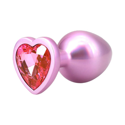 DOC JOHNSON - BOOTY BLING HEART DIAMOND JEWELED PLUG MEDIUM