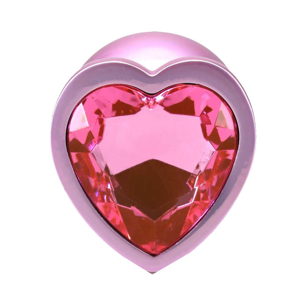 DOC JOHNSON - BOOTY BLING HEART DIAMOND JEWELED PLUG MEDIUM