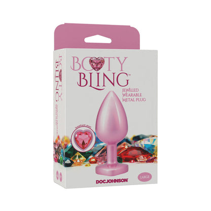 DOC JOHNSON - BOOTY BLING HEART DIAMOND JEWELED PLUG LARGE