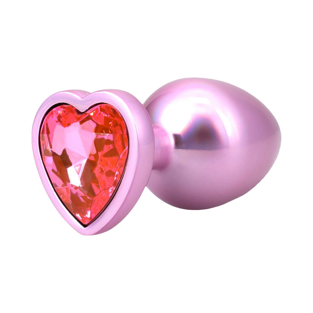 DOC JOHNSON - BOOTY BLING HEART DIAMOND JEWELED PLUG LARGE