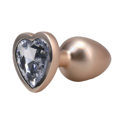 DOC JOHNSON - BOOTY BLING HEART DIAMOND JEWELED PLUG MEDIUM