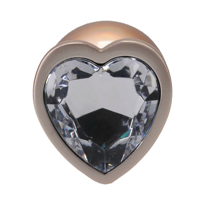 DOC JOHNSON - BOOTY BLING HEART DIAMOND JEWELED PLUG MEDIUM