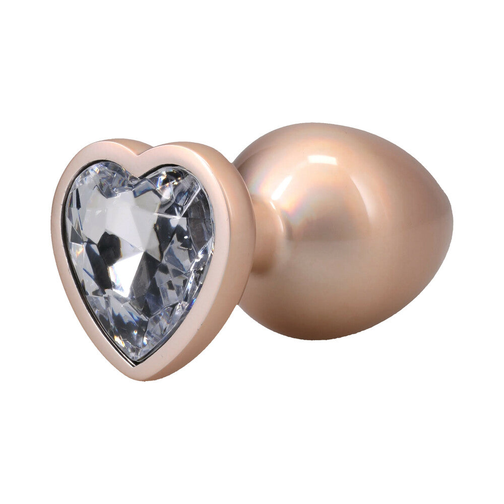 DOC JOHNSON - BOOTY BLING HEART DIAMOND JEWELED PLUG LARGE
