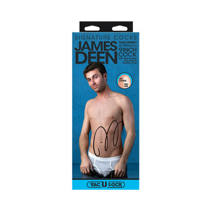SIGNATURE COCKS JAMES DEEN 9 IN. ULTRASKYN COCK WITH REMOVABLE VAC-U-LOCK SUCTION CUP