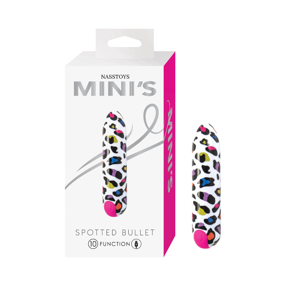 NASSTOYS MINI''S SPOTTED BULLET WHITE