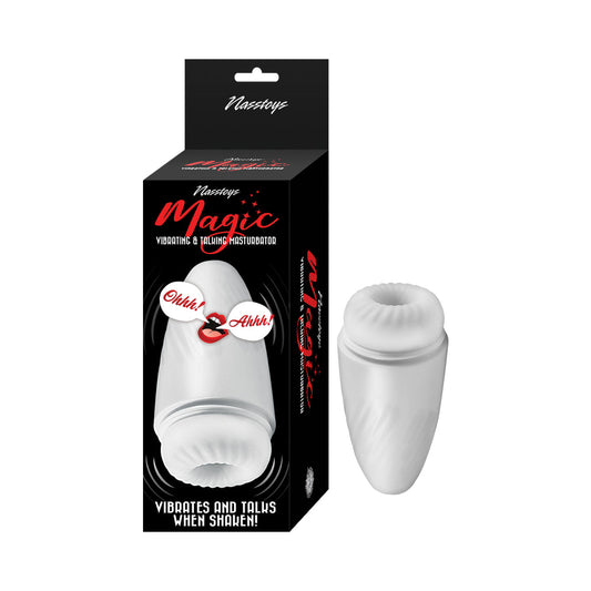 NASSTOYS - MASTURBADOR MÁGICO VIBRADOR Y CON SONIDO BLANCO