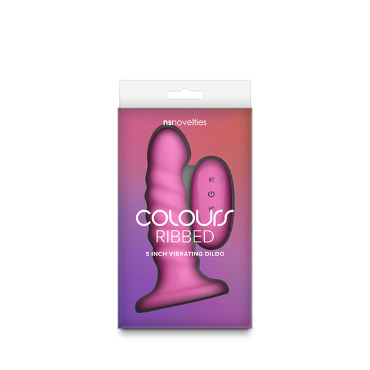 NS NOVELTIES - COLOURS RIBBED VIBRATING 5IN