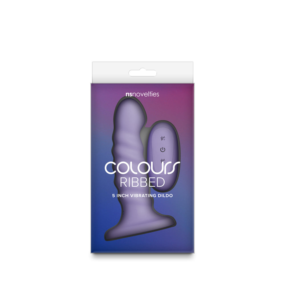 NS NOVELTIES - COLOURS RIBBED VIBRATING 5IN