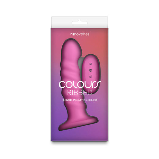 NS NOVELTIES - COLOURS RIBBED VIBRATING 6IN