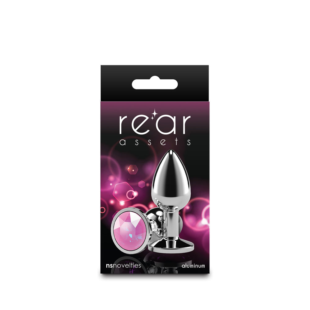 NS NOVELTIES - REAR ASSETS SILVER SMALL PINK GEM