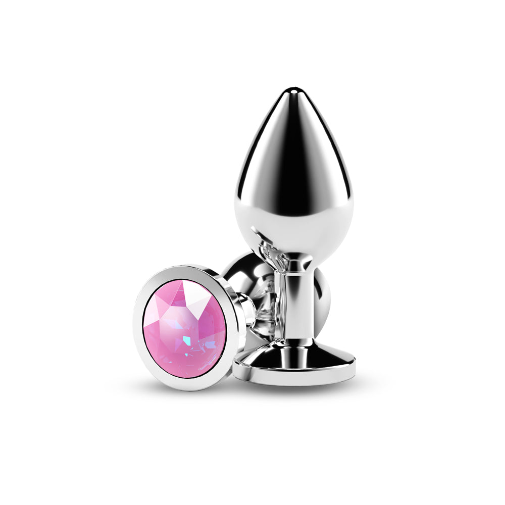 NS NOVELTIES - REAR ASSETS SILVER MEDIUM PINK GEM