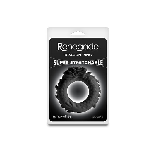 NS NOVELTIES - RENEGADE DRAGON RING BLACK