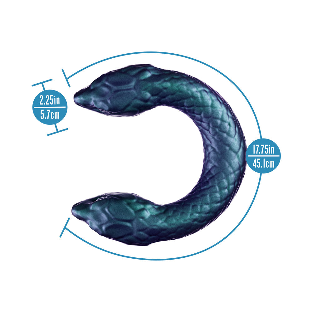 BLUSH - TEMPTASIA TWIN PYTHON DOUBLE HEADED SNAKE DILDO DARK MILENNIA
