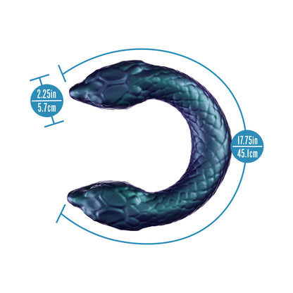 BLUSH - TEMPTASIA TWIN PYTHON DOUBLE HEADED SNAKE DILDO DARK MILENNIA