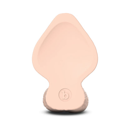 B-VIBE - SLIPSKIN REALISTIC SILICONE DILDO 6 IN. GIRTHY CREAM