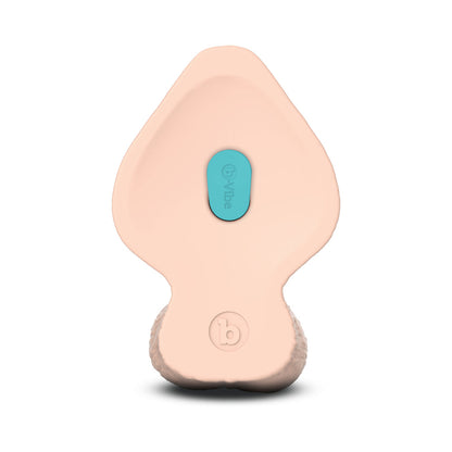 B-VIBE - SLIPSKIN REALISTIC SILICONE DILDO 9 IN. GIRTHY CREAM