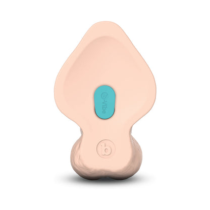 B-VIBE - SLIPSKIN REALISTIC SILICONE DILDO 10 IN. CURVED CREAM