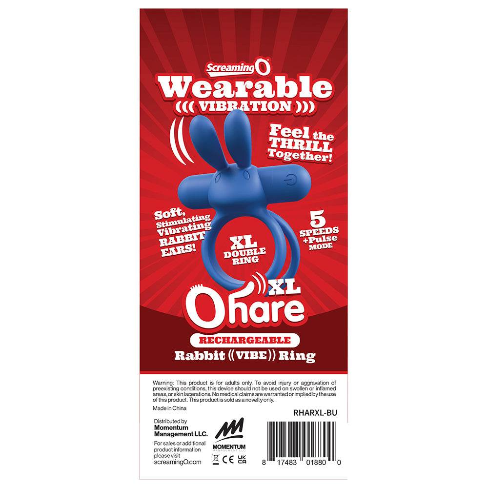 SCREAMING O RECHARGEABLE OHARE XL BLUE