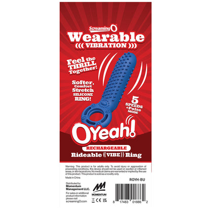 SCREAMING O - RECHARGEABLE O YEAH SILICONE